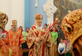Întâistătătorul Bisericii Ruse a sfințit catedrala „Învierea Domnului” de la mănăstirea stavropighială Noul Ierusalim