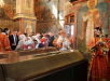 Патриаршее служение в день Радоницы в Архангельском соборе Московского Кремля