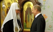 Președintele Federației Ruse V.V. Putin l-a felicitat pe Sanctitatea Sa Patriarhul Moscovei și al întregii Rusii Chiril cu prilejul zilei numelui