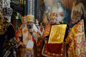 Вітальний адрес членів Священного Синоду Руської Православної Церкви Святішому Патріархові Кирилу з днем тезоіменитства