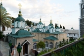 Sanctitatea Sa Patriarhul Chiril a sosit la mănăstirea rusă „Sfântul Pantelimon” de pe Athos