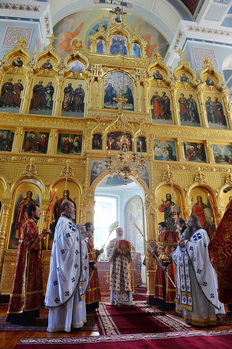 Візит Святішого Патріарха Кирила до Греції. Літургія в Старому Русику на Афоні