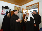 Святейший Патриарх Кирилл совершил молебен в скиту Ксилургу на Афоне
