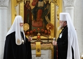 Поздравление Святейшего Патриарха Кирилла Блаженнейшему Митрополиту Варшавскому Савве с годовщиной интронизации