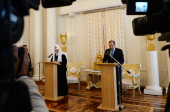 Sanctitatea Sa Patriarhul Chiril a asistat la recepția oferită cu prilejul Sfintelor Paști la Ministerul afacerilor externe al Federației Ruse