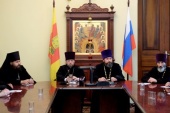 Președintele Departamentului Sinodal pentru cooperarea cu Forțele Armate s-a întâlnit cu preoții militari ai Mitropoliei de Tver