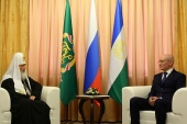 Sanctitatea Sa Patriarhul Chiril a avut o întâlnire cu conducătorul Republicii Bașkortostan R.Z. Hamitov și mitropolitul de Ufa Nicon