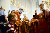 Întâistătătorul Bisericii Ruse a oficiat utrenia din slujba de seară la mănăstirea „Sfântul dreptcredinciosul marele cneaz Gheorghe de Vladimir - Adormirea Maicii Domnului” în Bașkiria