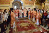 În Duminica orbului Întâistătătorul Bisericii Ortodoxe din Ucraina a condus Liturghia în lavra Pecerska din Kiev