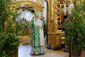 В день Святой Троицы Предстоятель Русской Церкви совершил Литургию в Троице-Сергиевой лавре