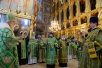 Slujirea Patriarhului de ziua Sfintei Treimi în lavra „Sfânta Treime” a cuviosului Serghie de Radonej