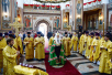 Vizita Patriarhului la Eparhia de Sktyvkar. Sosirea. Liturghia la catedrala „Sfântul Ștefan de Perm” în or. Syktyvkar