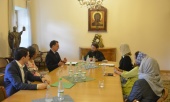 Președintele Departamentului pentru relațiile externe bisericești s-a întâlnit cu delegația fundației catolice «Urbi et orbi»