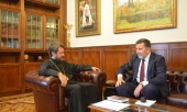 Посол Сербии в России посетил Отдел внешних церковных связей Московского Патриархата