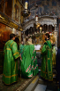 Slujirea Patriarhului în lavra „Sfânta Treime” a cuviosului Serghie. Vecernia mică cu citirea acatistului la catedrala Sfintei Treimi