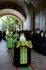 Slujirea Patriarhului în lavra „Sfânta Treime” a cuviosului Serghie. Vecernia mică cu citirea acatistului la catedrala Sfintei Treimi
