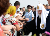 Sanctitatea Sa Patriarhul Chiril a participat la dezvelirea monumentului lui G.R. Derjavin la locul de baştină al poetului