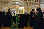 Sanctitatea Sa Patriarhul Chiril a vizitat mănăstirea „Sfânta Treime” a sfântului Trifon din Pecenga
