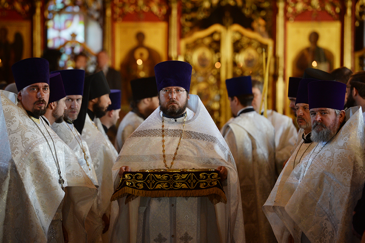 Vizita Patriarhului la Mitropolia de Murmansk. Liturghia în catedrala „Sfântul ierarh Nicolae”, or. Murmansk
