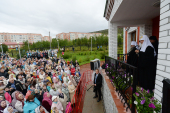 Sanctitatea Sa Patriarhul Chiril a vizitat biserica în cinstea Icoanei Mântuitorului Nefăcută de mâna omenească în or. Kirovsk