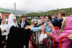 Vizita Patriarhului la Mitropolia de Murmansk. Vizitarea bisericii în cinstea Icoanei Mântuitorului Nefăcută de mâna omenească din Kirovsk