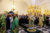 Патріарший візит на Соловки. Всеношна в Троїцькому соборі Соловецького монастиря