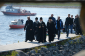 Sanctitatea Sa Patriarhul Chiril a vizitat schitul în cinstea sfântului apostol Andrei al mănăstirii din Solovki