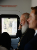Vizitarea de către Sanctitatea Sa Patriarhul Chiril a stației „Lujniki” și călătoria pe cercul feroviar central din Moscova