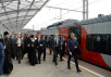 Vizitarea de către Sanctitatea Sa Patriarhul Chiril a stației „Lujniki” și călătoria pe cercul feroviar central din Moscova
