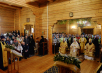 Патріарше служіння на подвір'ї Зачатівського ставропігійного монастиря в підмосковній Барвисі