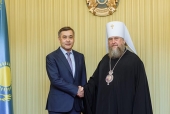 Відбулася зустріч голови Казахстанського митрополичого округу і міністра у справах релігій і громадянського суспільства Республіки Казахстан