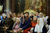 Патріарше служіння напередодні свята Воздвиження Хреста Господнього в Храмі Христа Спасителя в Москві