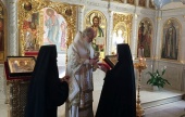 Sanctitatea Sa Patriarhul Chiril a săvârșit Liturghia în biserica „Sfinții întocmai cu apostolii Chiril și Metodiu” a centrului duhovnicesc-administrativ al Bisericii Ortodoxe Ruse din Sudul Rusiei