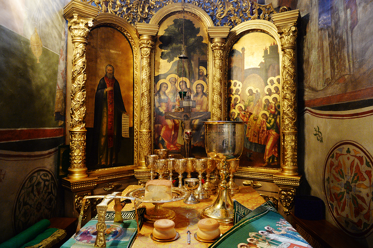 Патриаршее служение в день преставления преподобного Сергия Радонежского в Троице-Сергиевой лавре
