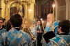 Slujirea Patriarhului în ajunul sărbătorii în cinstea Icoanei Maicii Domnului de Kazan la catedrala episcopală „Arătarea Domnului” din Elohovo