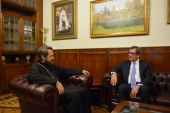 Mitropolitul de Volokolamsk s-a întâlnit cu ambasadorul Franței în Rusia