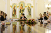 Святіший Патріарх Кирил зустрівся з журналістами, що висвітлюють діяльність Його Святості