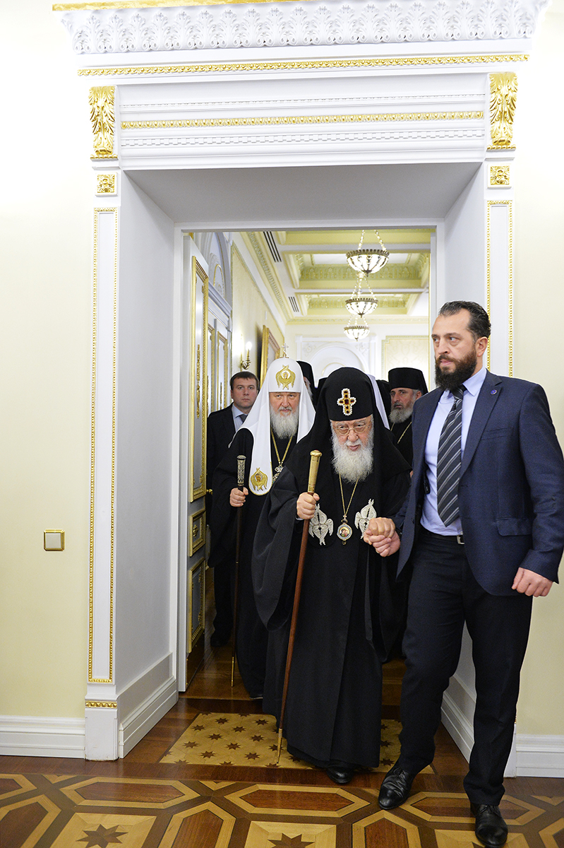 Întâlnirea Sanctității Sale Patriarhul Chiril cu Sanctitatea Sa și Preafericitul Catolicos-Patriarh al întregii Georgii Ilie II