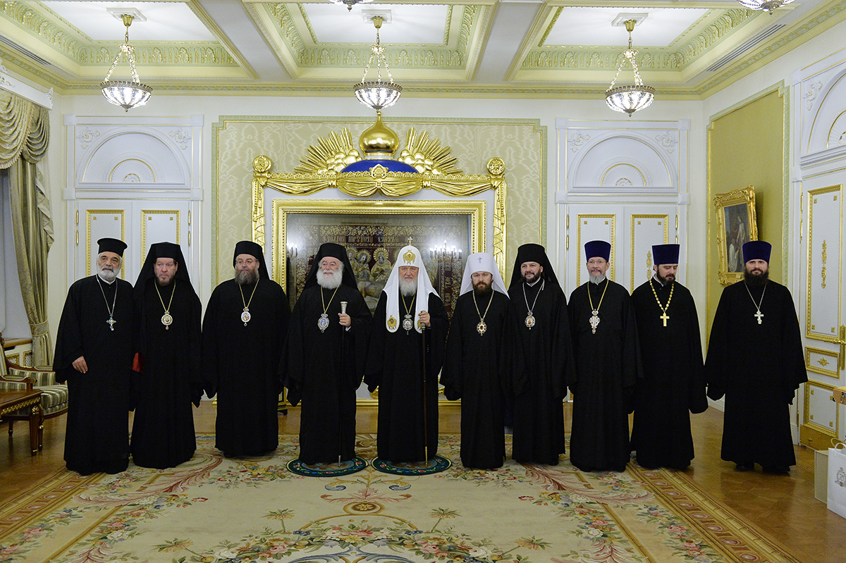 Встреча Святейшего Патриарха Кирилла с Блаженнейшим Патриархом Александрийским Феодором