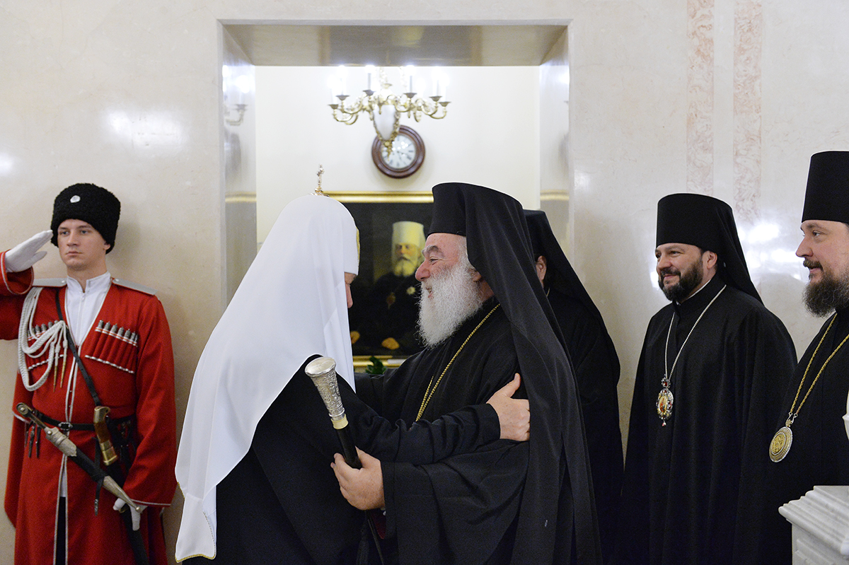 Întâlnirea Sanctității Sale Patriarhul Chiril cu Preafericitul Patriarh al Alexandriei Teodor