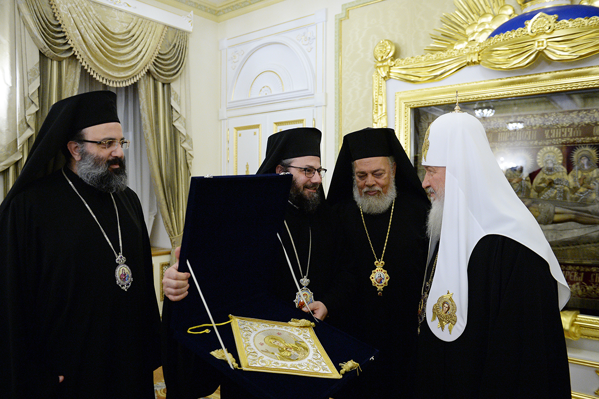 Întâlnirea Sanctității Sale Patriarhul Chiril cu delegația Patriarhiei Antiohiei
