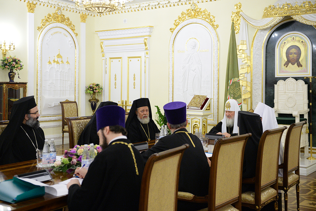 Встреча Святейшего Патриарха Кирилла с делегацией Антиохийского Патриархата