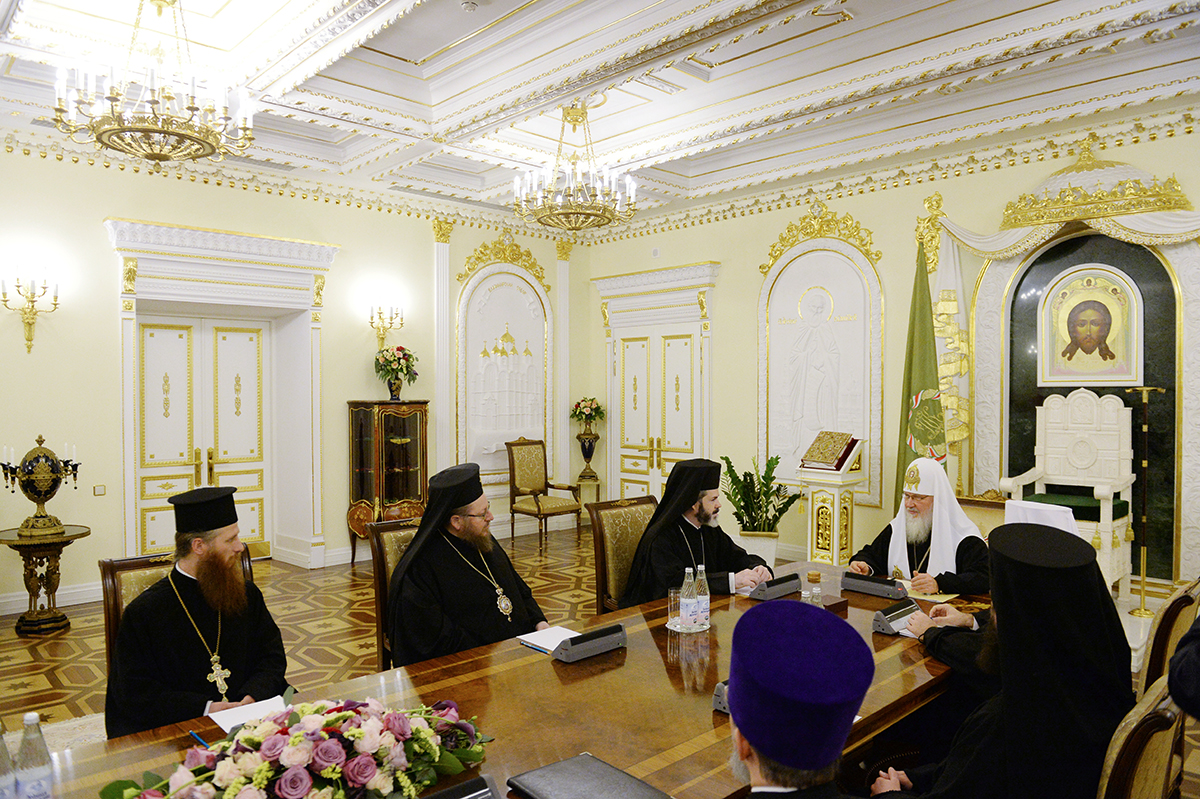 Встреча Святейшего Патриарха Кирилла с членами делегации Болгарской Православной Церкви