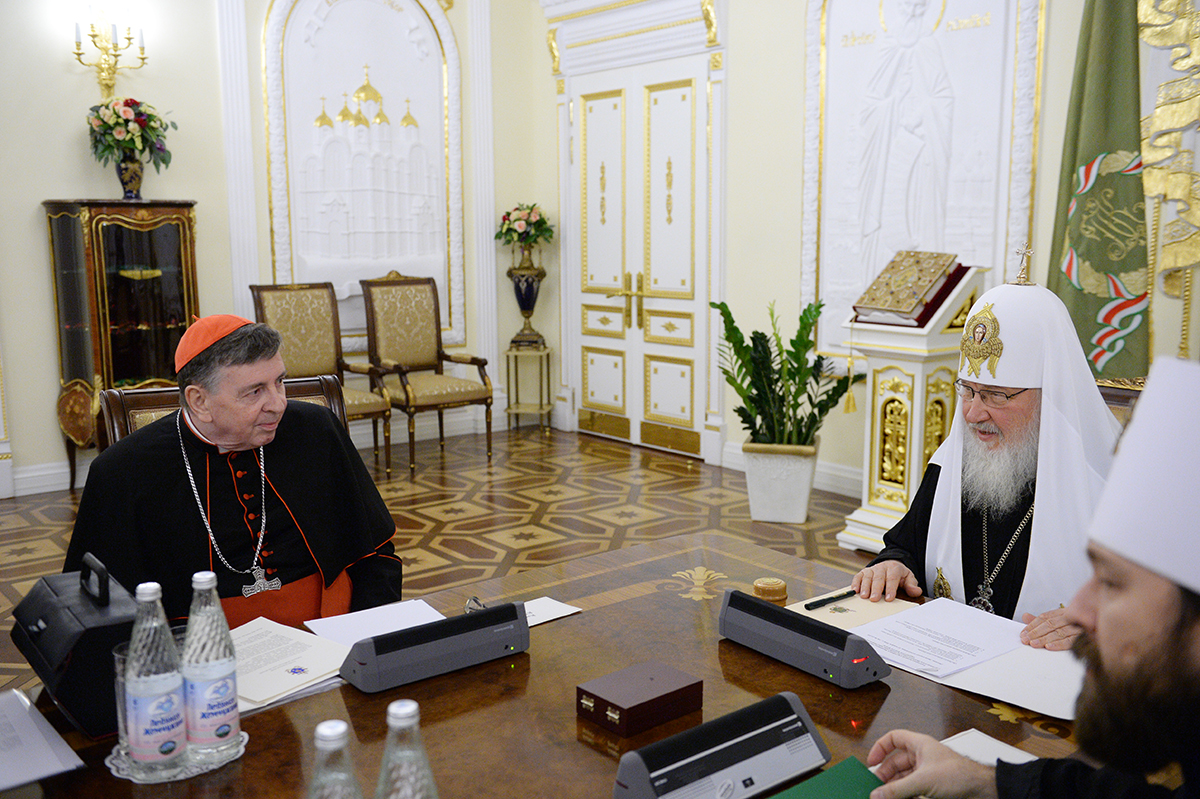 Зустріч Святішого Патріарха Кирила з головою Папської ради зі сприяння християнській єдності кардиналом Куртом Кохом