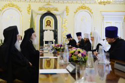 Întâistătătorul Bisericii Ortodoxe Ruse s-a întâlnit cu Preafericitul Arhiepiscop al Tiranei și al întregii Albanii Anastasie