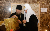 Святіший Патріарх Кирил оглянув нові розписи собору Христа Спасителя в Калінінграді