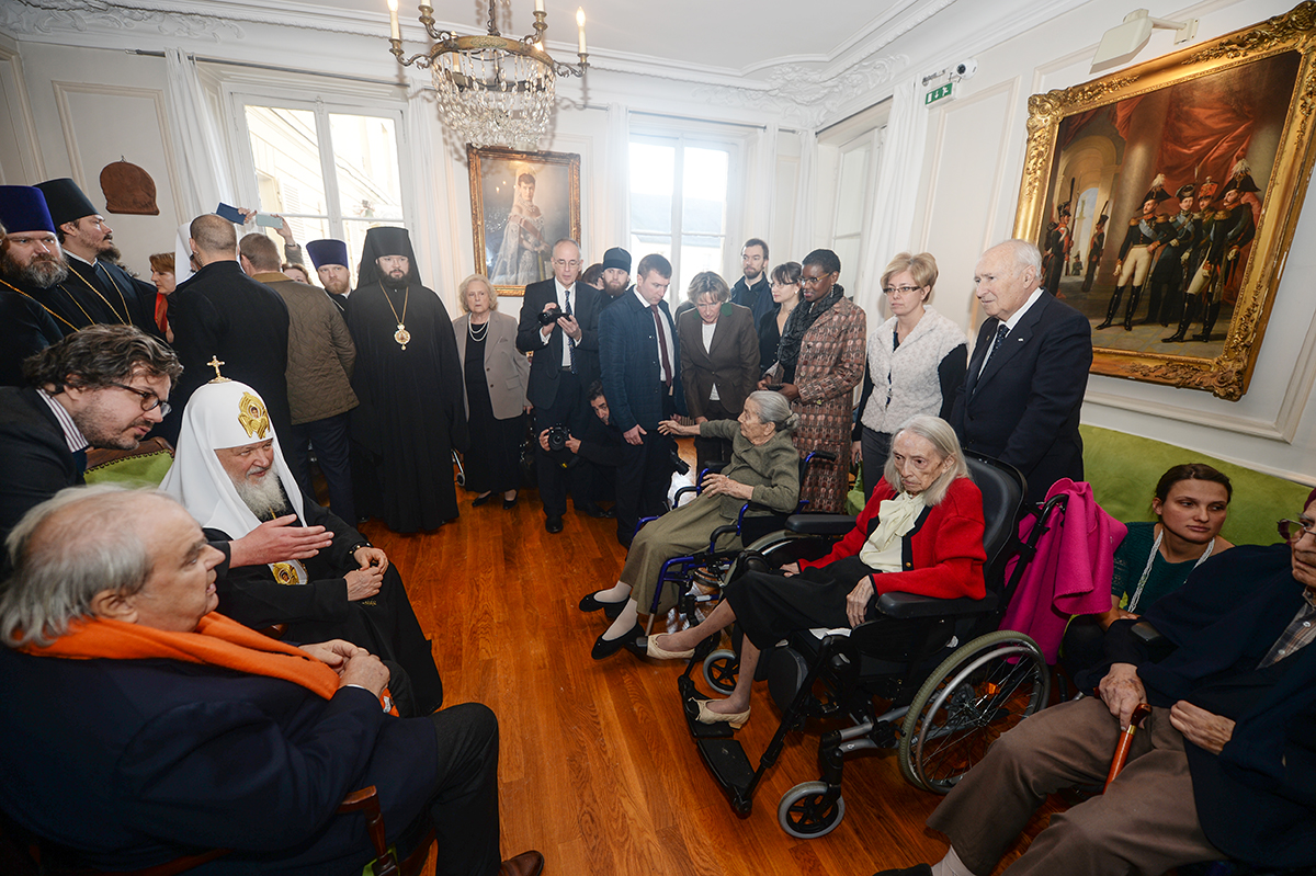 Патриарший визит в Корсунскую епархию. Посещение Русского дома в Сен-Женевьев-де-Буа