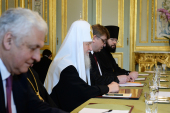 Состоялась встреча Святейшего Патриарха Кирилла с Президентом Франции Ф. Олландом