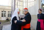 Vizita Patriarhului la Eparhia de Korsun. Întâlnirea cu arhiepiscopul catolic al Parisului cardinalul André Vingt-Trois