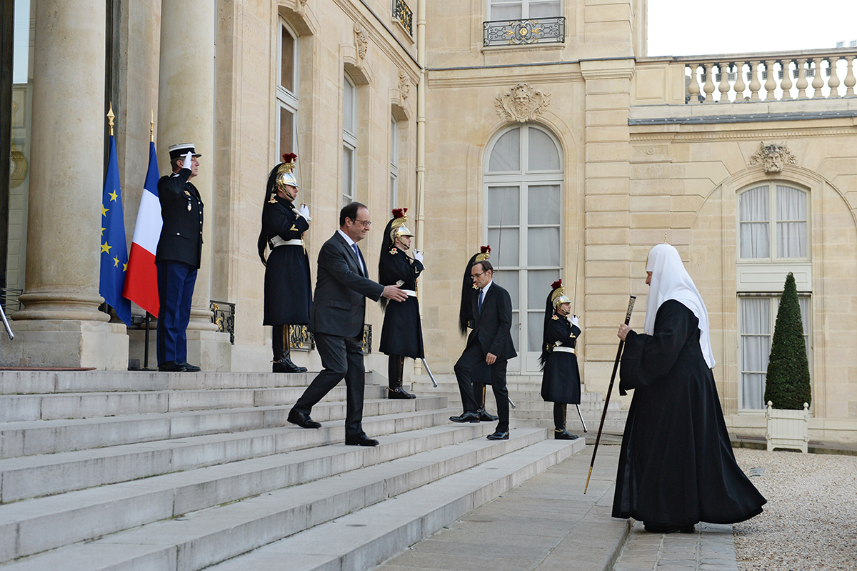 Патріарший візит до Корсунської єпархію. Зустріч з Президентом Франції Ф. Олландом